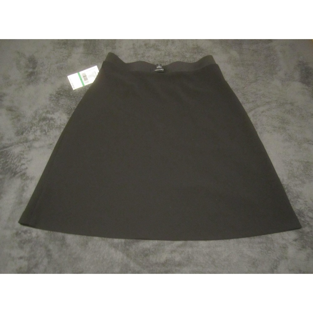 Karen Kane Skirt Womens‎ Large Black A-Line Knit Pull On Elastic Waist Stretch